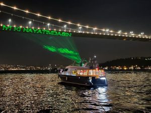 Laser on the Bosphorus