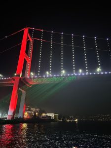 Laser on the Bosphorus Bridge